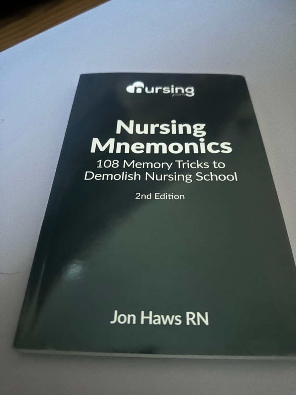 Nursing Mnemonics by Jon Haws RN - Black Cover